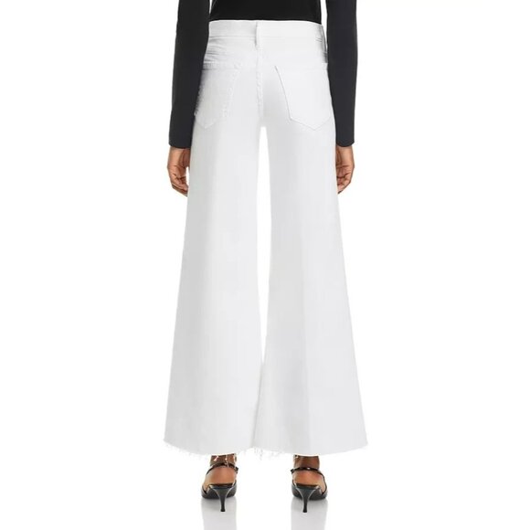 Mother The Roller Fray Jeans Women's 27 Fairest Of Them All High Rise Wide Leg - Picture 3 of 15